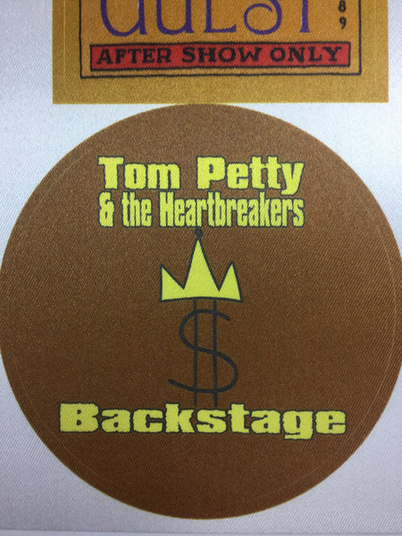 Tom Petty and Hearbreakers - Uncut Otto Sample Sheet of Cloth Backstage  Passes